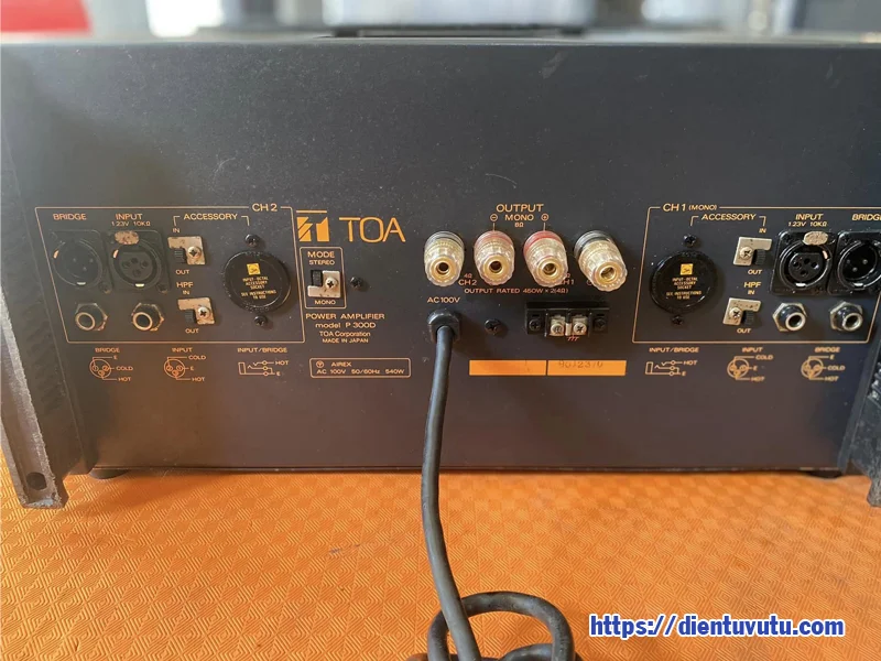 Power Amplifier TOA P 300D amply cũ giá rẻ tphcm